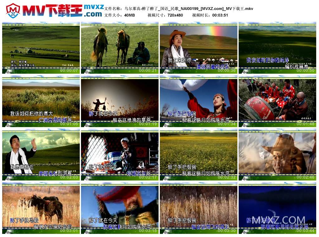 乌尔那真-醉了醉了_国语_民歌_NAI00199